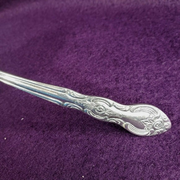 Imperial Stainless IMI4 Glossy Floral, Scrolls, Discontinued Gravy Ladle - Picture 5 of 5